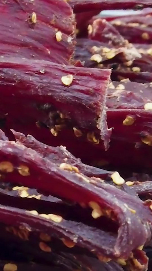 新疆传统小吃风干牛肉干新疆牛肉干54秒视频