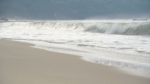 4K沙滩海浪27秒视频