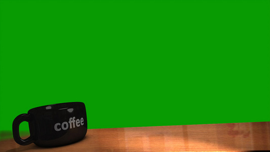 咖啡杯运动动画视频