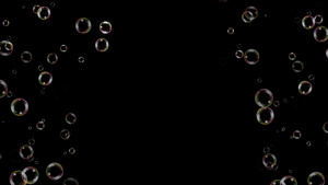 彩色气泡边框带通道22秒视频