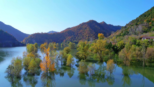 商洛二龙山水库仙娥湖风光视频