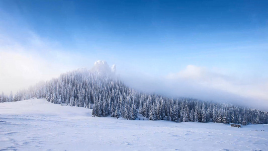 4k雅拉雪山延迟摄影视频