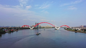 4K广州新光大桥26秒视频