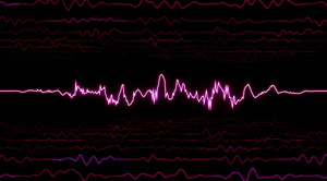 紫色动感电流曲线背景视频10秒视频