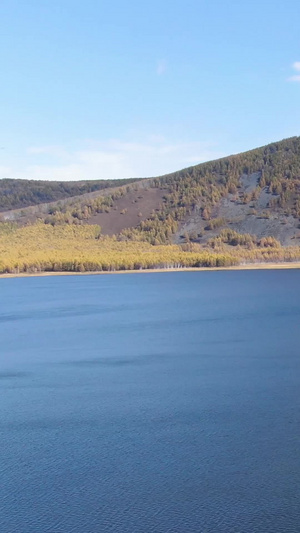航拍内蒙古兴安盟美丽的秋景旅游目的地56秒视频