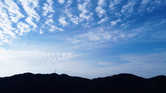 蔚蓝天空白云延时视频