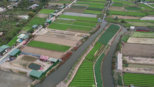 农业基地航拍视频