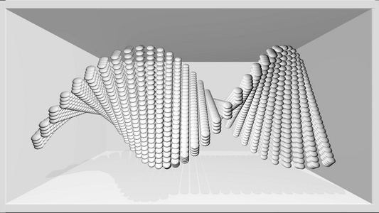 3D裸眼小球排列运动效果视频模板视频