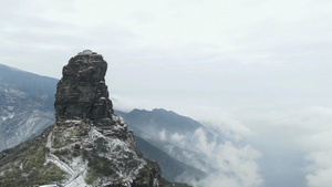 贵州梵净山5A景区红云金顶云雾延时摄影10秒视频