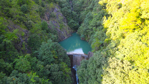 4A风景区丽水青田千丝岩水库航拍合集4K66秒视频