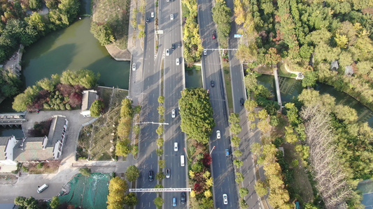 江苏南京城市风光旅游景区航拍视频