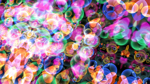 抽象维度彩虹泡20秒视频