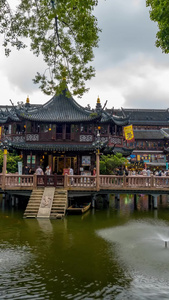 上海豫园延时上海地标视频