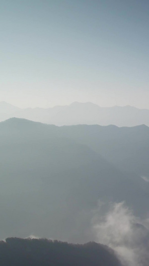 秦岭山区云海航拍自然风光55秒视频