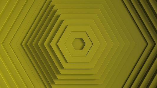 黄色纯六角环的动画视频