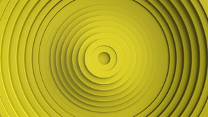 抽象图案黄色清洁环动画7秒视频