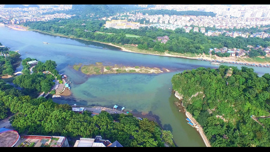 桂林城市风光航拍视频