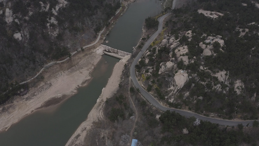 青岛大珠山风景区航拍视频