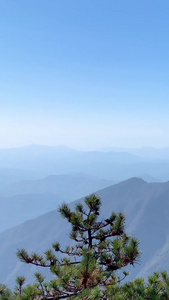 安徽黄山风景区最高峰莲花峰视频旅游目的地视频