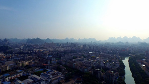 广西桂林城市航拍合集20秒视频