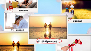 婚礼相册纪念三维展示视频AEcc2015模板92秒视频