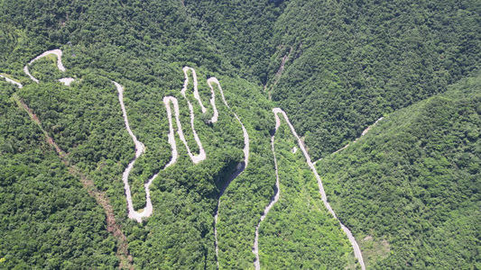 航拍祖国壮丽山川风景蓝天白云视频