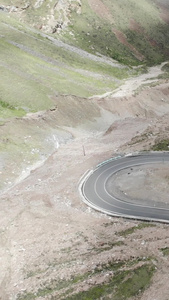 蜿蜒盘山公路视频