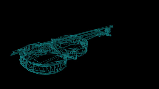 小提琴的框架模型视频