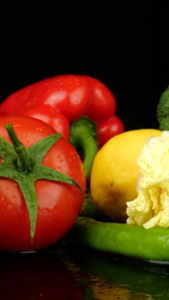 蔬菜瓜果菜有机蔬菜绿色蔬菜烹饪食材绿色食材视频