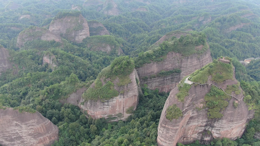 湖南怀化万佛山4A景区航拍视频