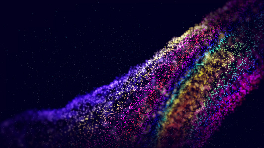4K粒子彩色像素背景视频