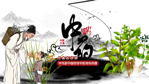 水墨中国传统文化中药宣传AE模版53秒视频