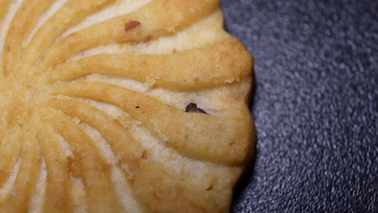 微距饼干烘焙甜品视频