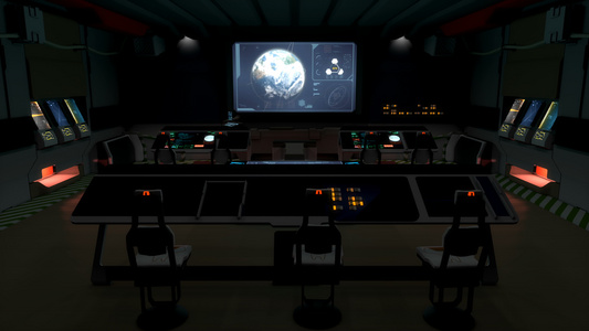 元宇宙3d未来科技操作台指挥中心V2视频