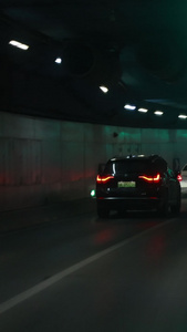 车辆行驶隧道第一视角行车视角视频