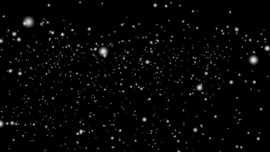 黑色背景下着极大雪的动画视频