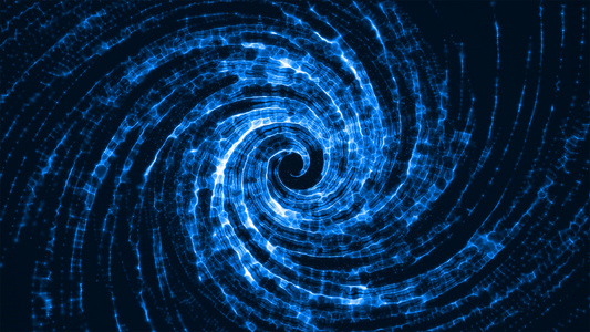 4K蓝色漩涡水波纹粒子舞台背景视频