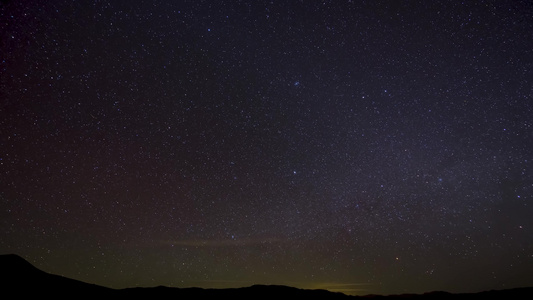 夜晚星空延时视频