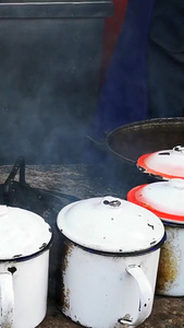 新疆旅游特色小吃缸子肉美食视频素材少数名族视频