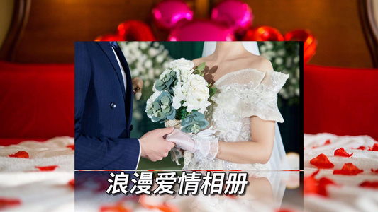 唯美婚礼图文会声会影X10视频模板视频