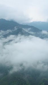 商洛北阳山雨后云海航拍视频