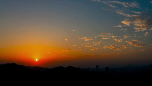 珠海日落唯美夕阳晚霞视频