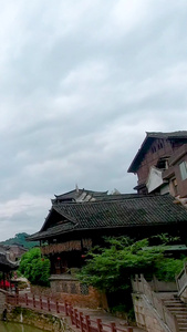 贵州凯里增冲鼓楼风光延时少数民族视频
