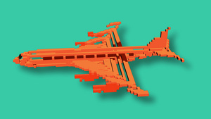 三维模型飞机可视化展示14秒视频
