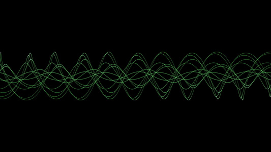 波纹节奏波线背景均衡器振动声纹背景视频
