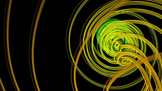 螺旋形状旋转的动画视频