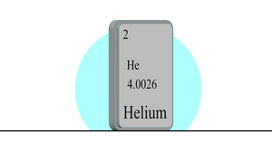 3d模型元素周期表中的氦元素14秒视频