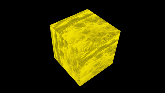 抽象立方体黄色视频
