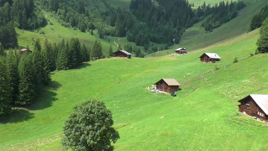 从第一山到瑞士的克里德尔瓦尔德直线下降视频
