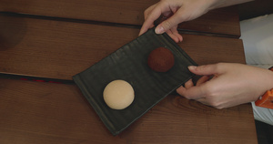 餐厅的麻薯甜点16秒视频